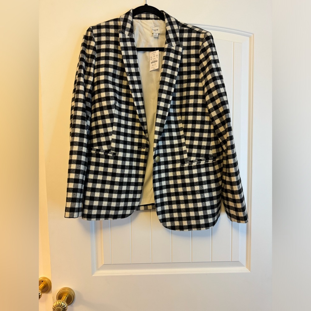 J.Crew checkered blazer